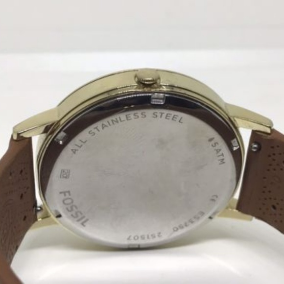 Fossil ES3750 Vintage Muse Silver Dial Tan Leather - Picture 4 of 7